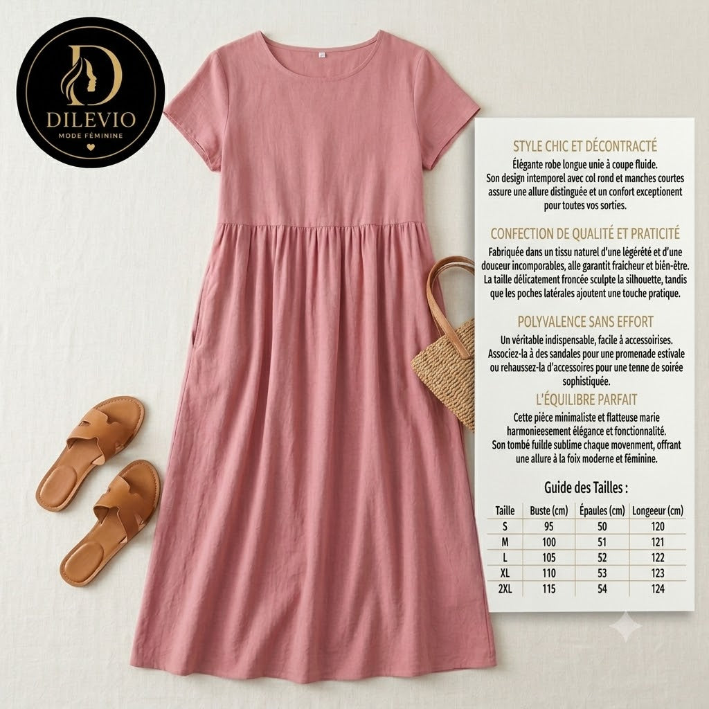 Robe d été élégance et confort