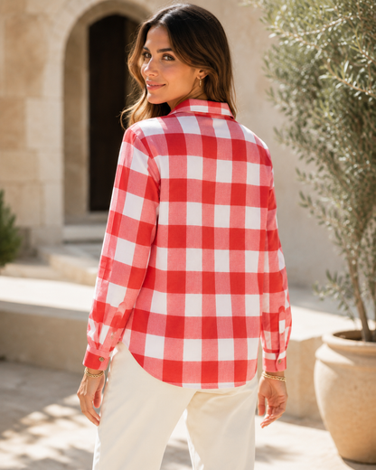 Chemise Élégance Intemporelle à Carreaux