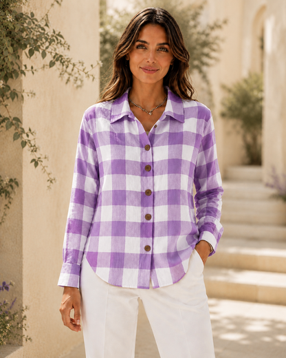 Chemise Élégance Intemporelle à Carreaux