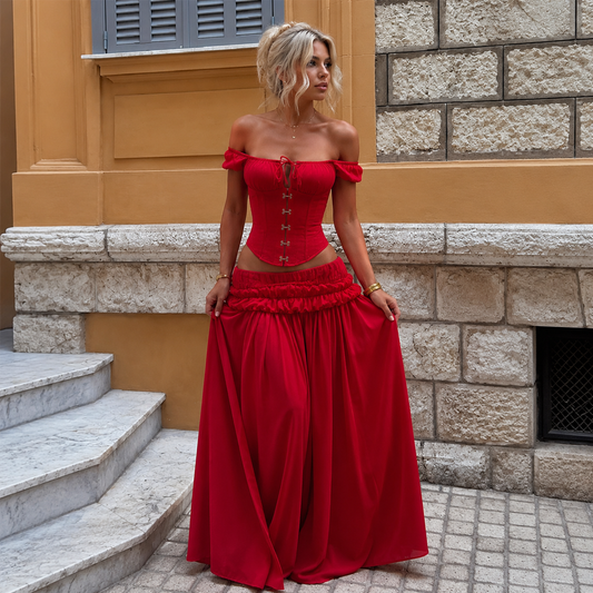 Ensemble Charme Rouge Absolu
