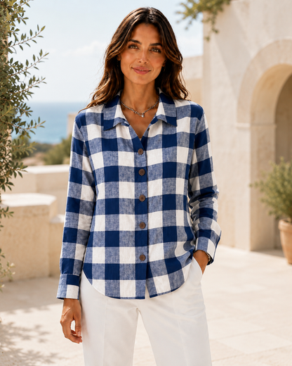 Chemise Élégance Intemporelle à Carreaux