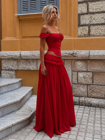 Ensemble Charme Rouge Absolu